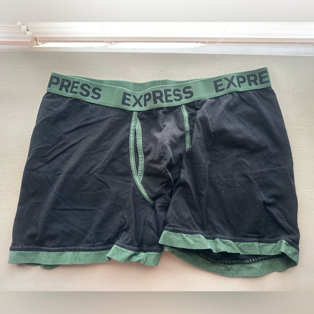 Express Black and Green Comfort Boxer Briefs
